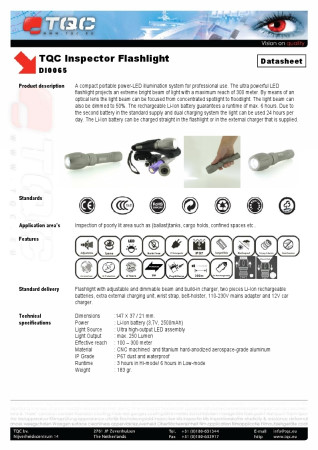 FL-DI0065 휴대형 고휘도 LED 라이트