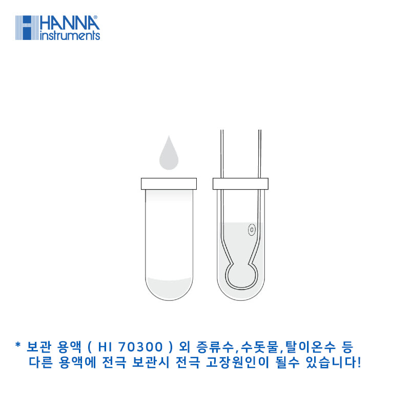 HI1048B 와인, 과즙 pH전극 BNC타입 HANNA pH Sensor
